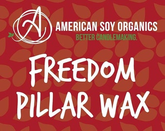 Freedom Pillar Soy Wax (1Lb, Free Shipping)