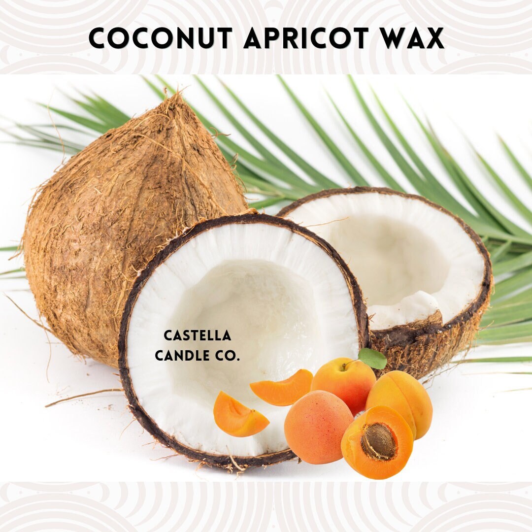 100% Organic pure coconut wax,- nothing added, hydrogenated