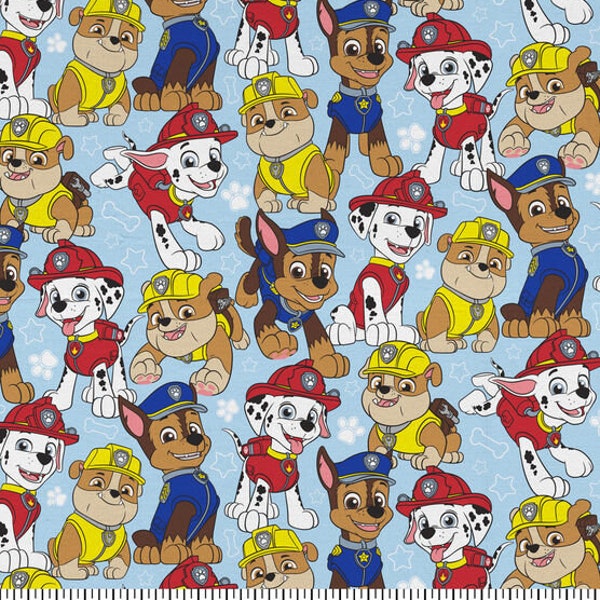 Paw Patrol Fabric 100% Cotton