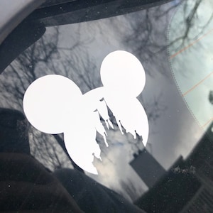 Disney Mickey Cinderella castle Silhouette Inspired Vinyl Decal