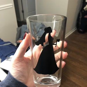 Haunted Mansion Bride glass
