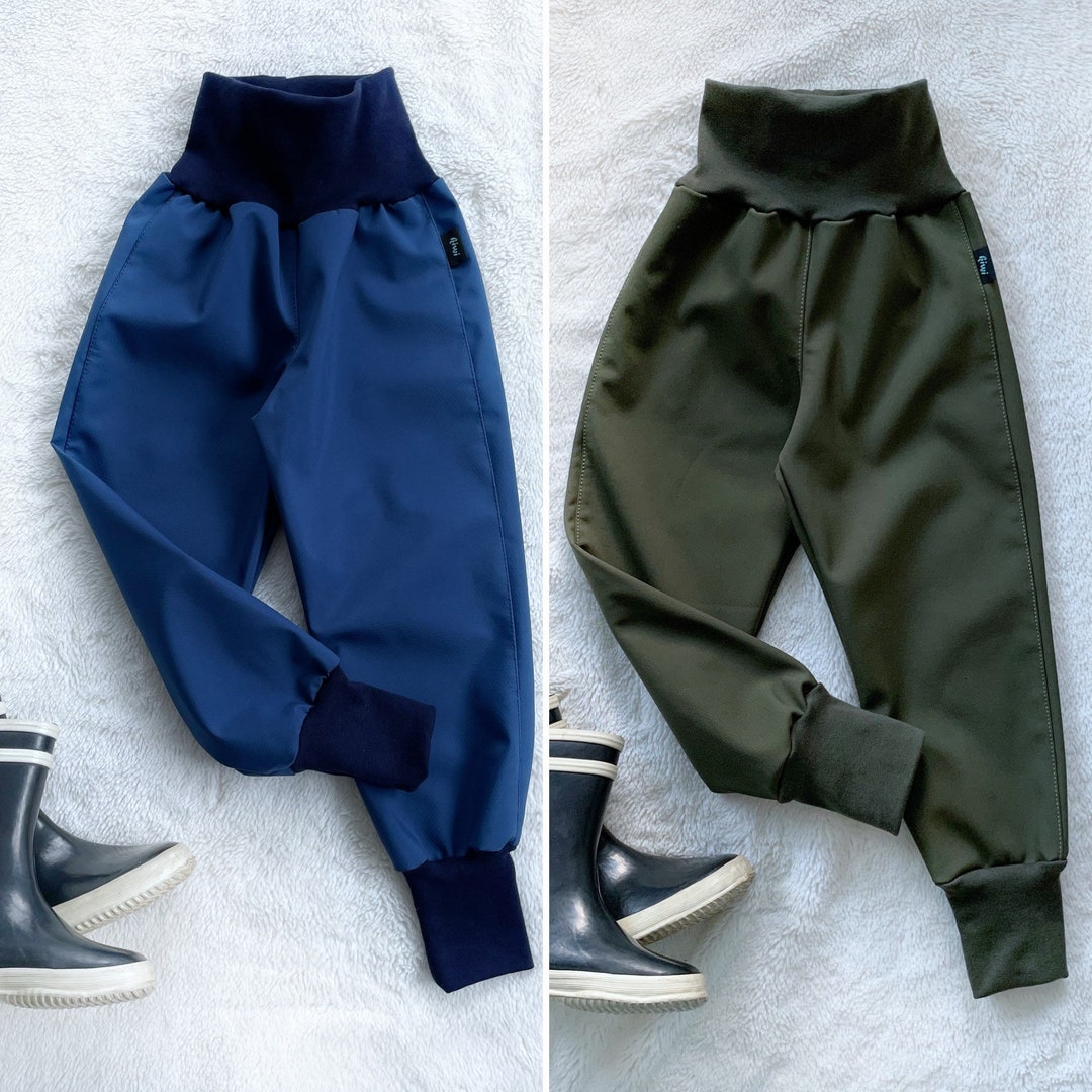 Yudiega Pantalon Softshell Pour Enfants - Legging Thermique Doublé, Imperméable Et Coupe-Vent Pour Garçon Et Fille