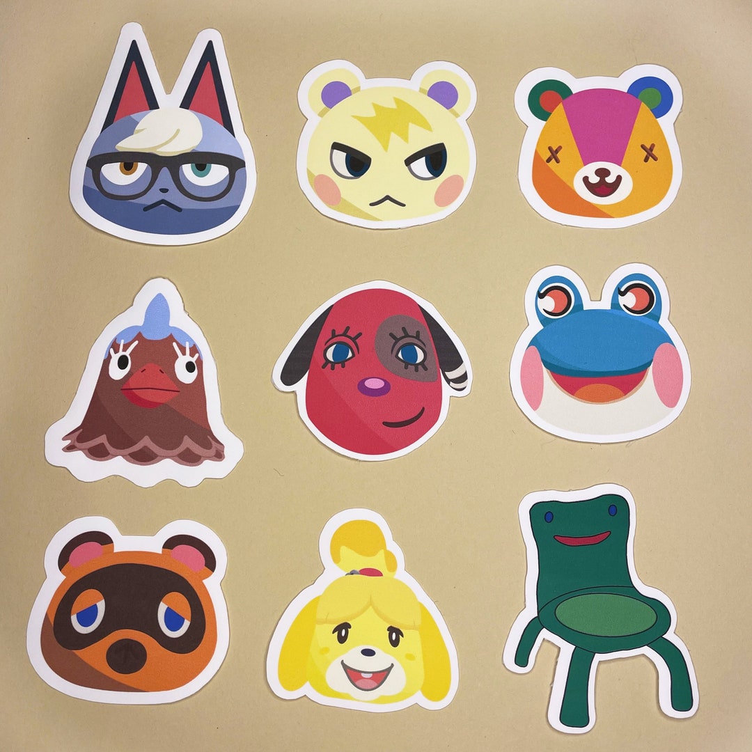Animal Crossing New Horizons Stickers Highquality Vinyl Decals by