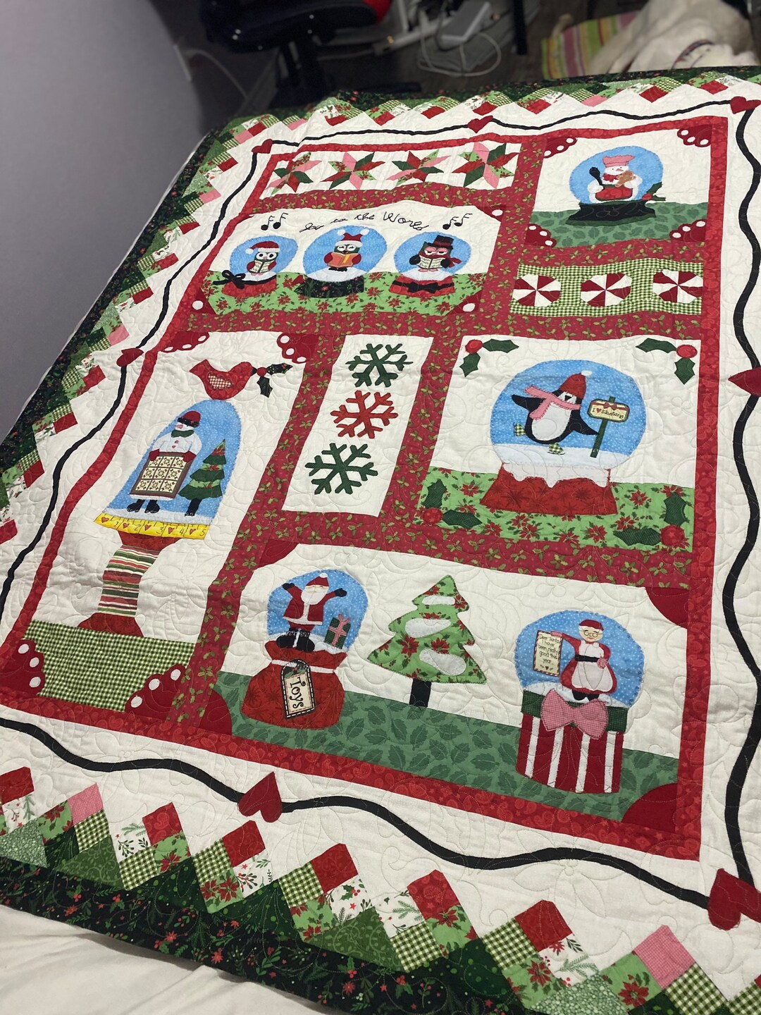 Snow Globe Quilt Etsy