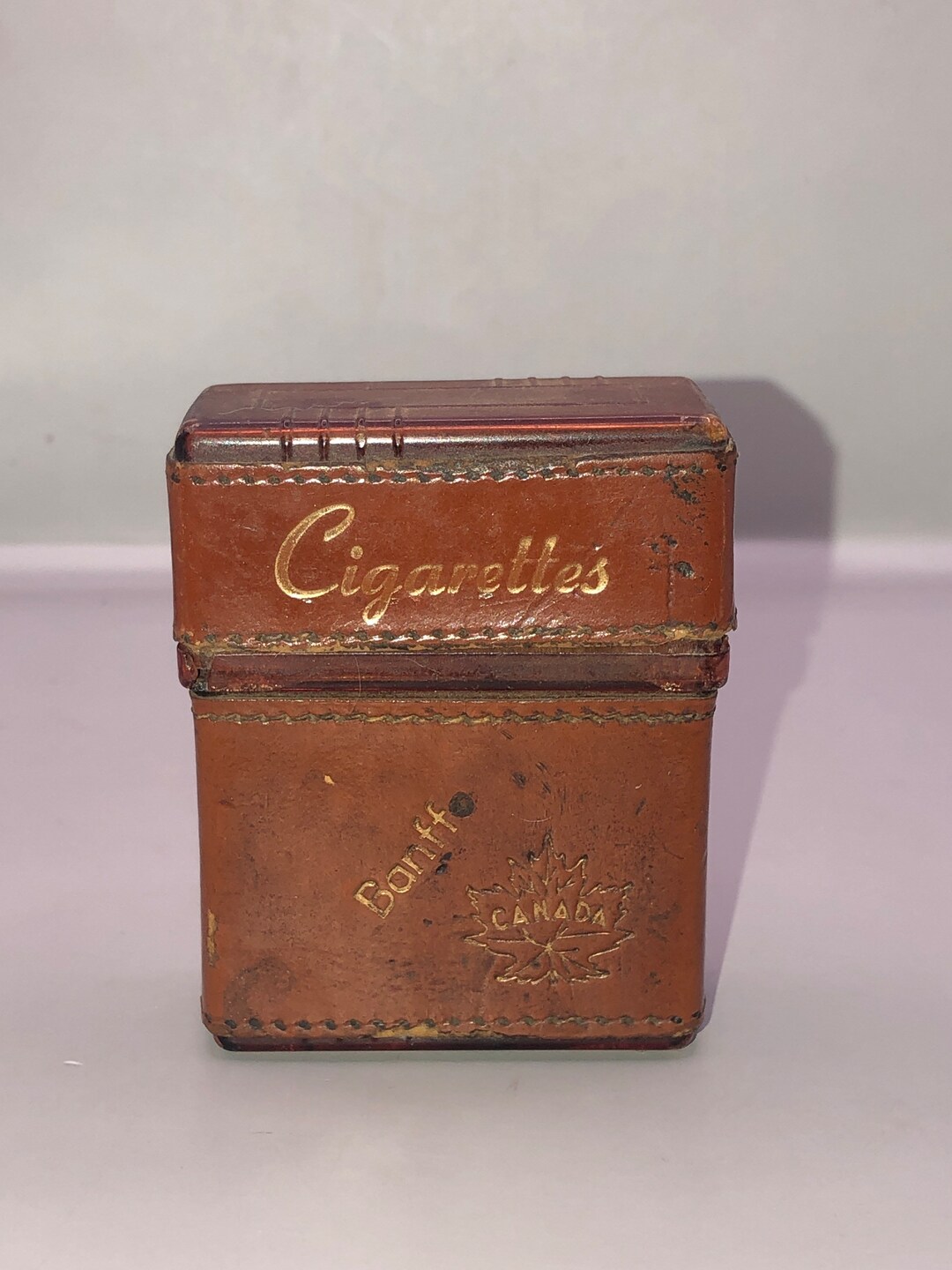 Vintage MCM Cigarette Carrying Case by Fosta Products. Banff Etsy