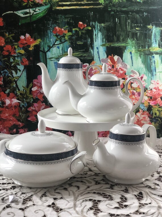 Royal Doulton H5009 sherbrooke Pattern Bone China Teapot Etsy