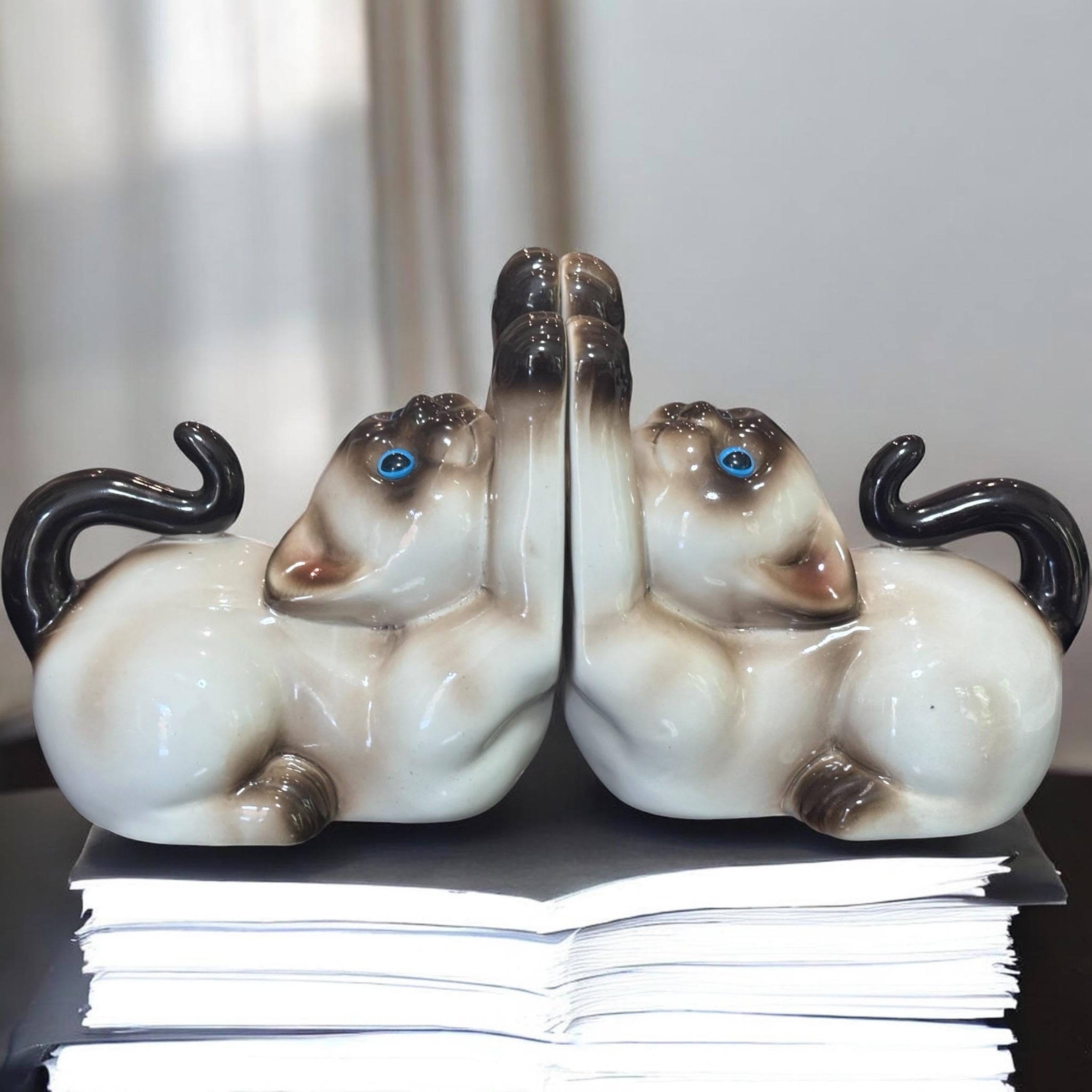 Cat Bookends Vintage - Etsy