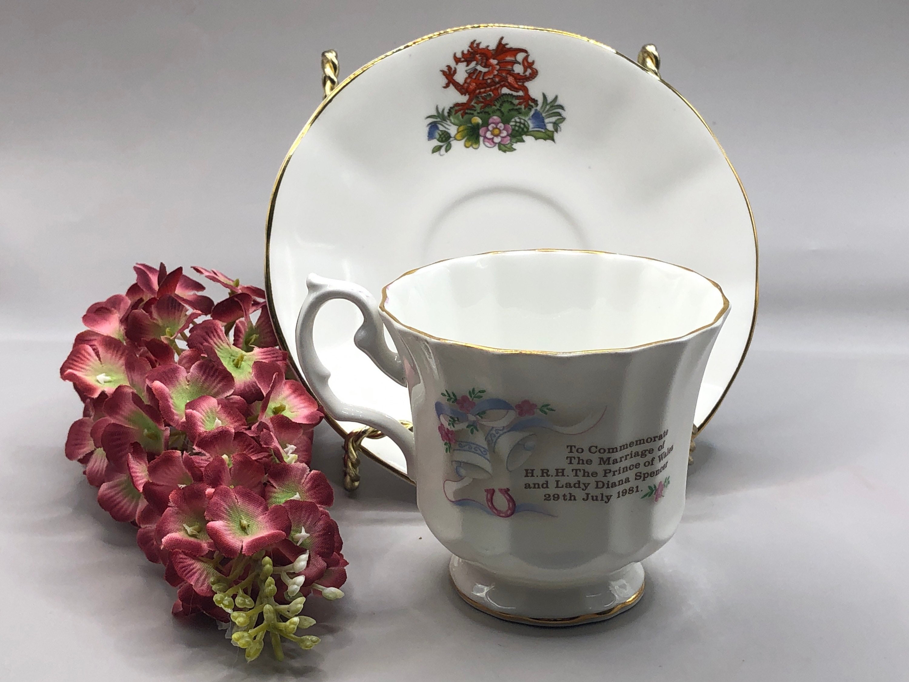 Sandringham Fine English Bone China Teacup & Saucer; Prince