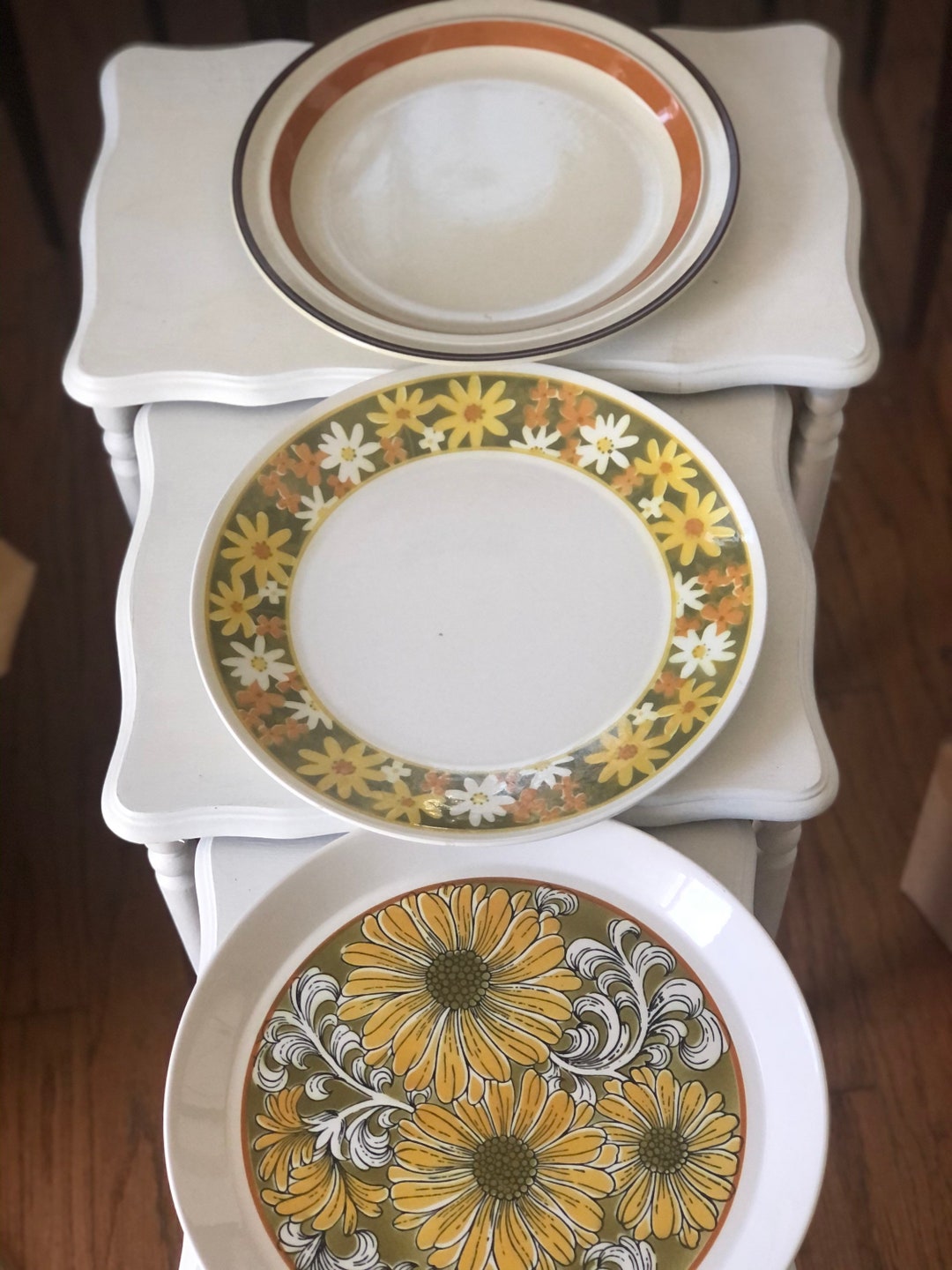 3 1970s Stoneware Serving Platters Mikasa and JI Stonecrest Ovento