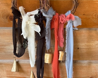 Handmade Witch Bells Set: Gothic Home Protection Decor