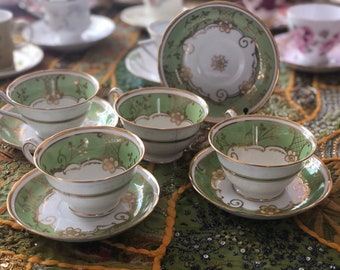 Vintage "Ye Old English" Grosvenor China "Cup of Knowledge" - Jackson & Gosling, Longton England (1920s-30s)