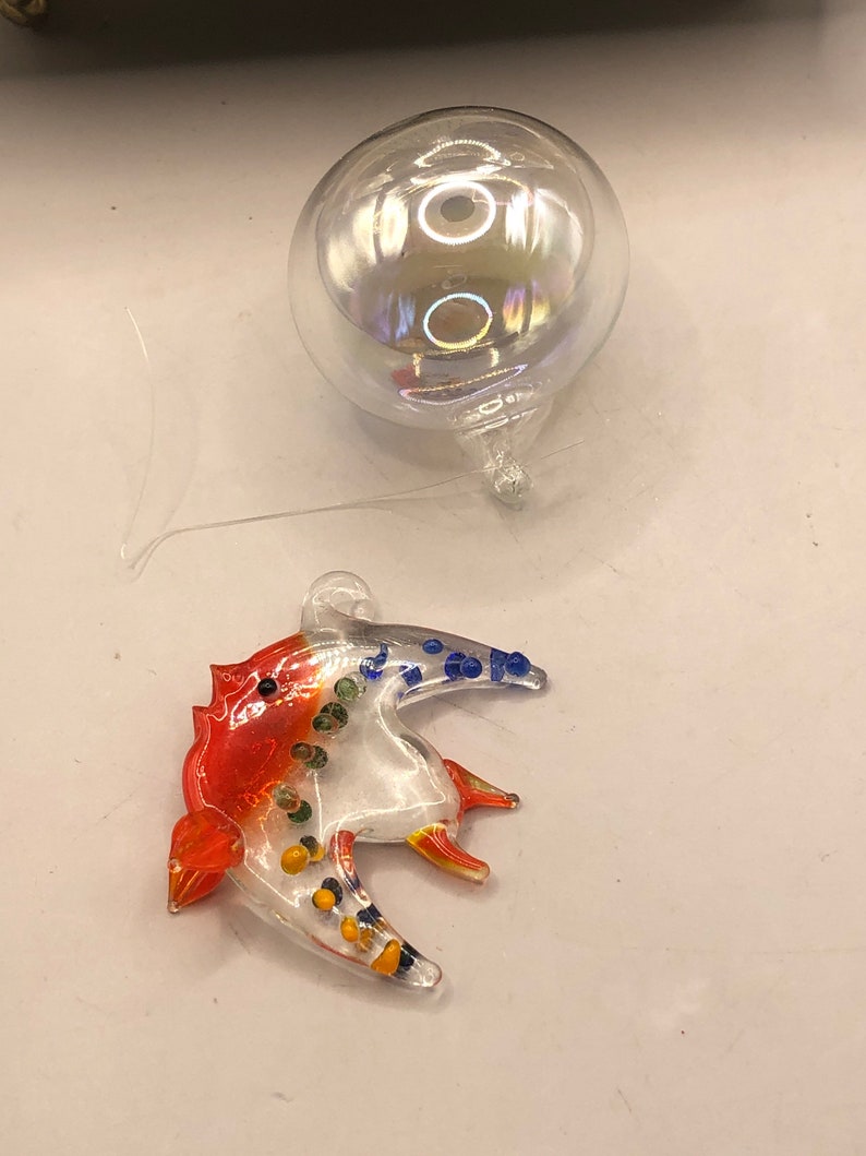 1975 Vintage Floating Glass Fish in Original Packaging. Fish Etsy