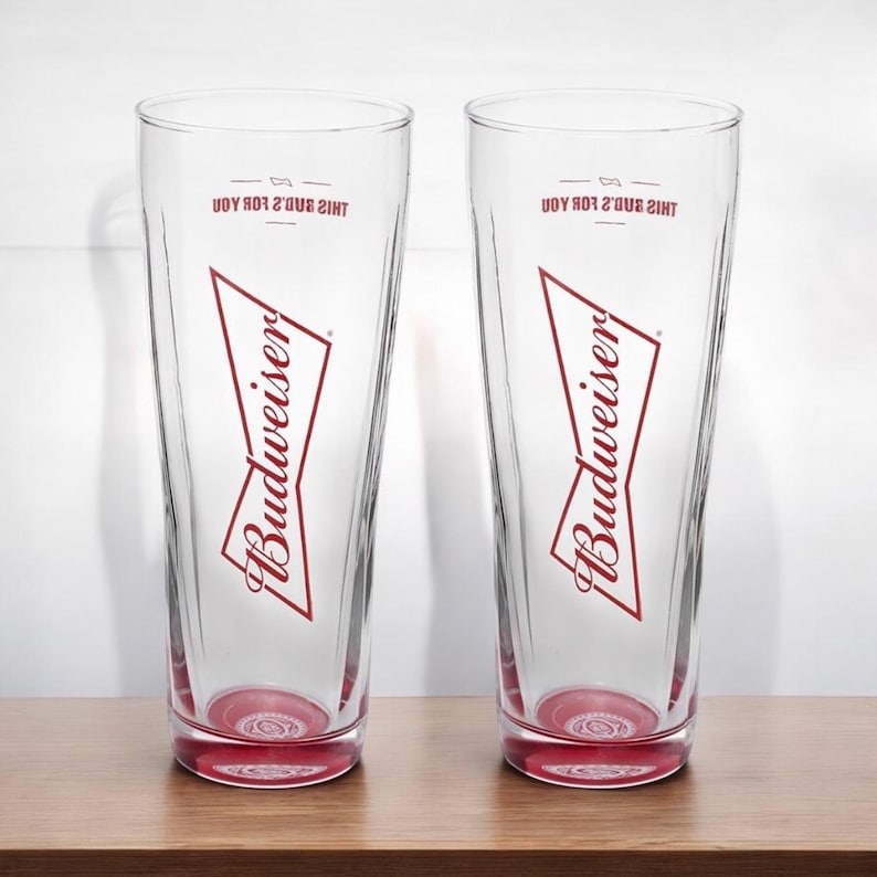 Budweiser Pint Glasses - Thumbnail 3