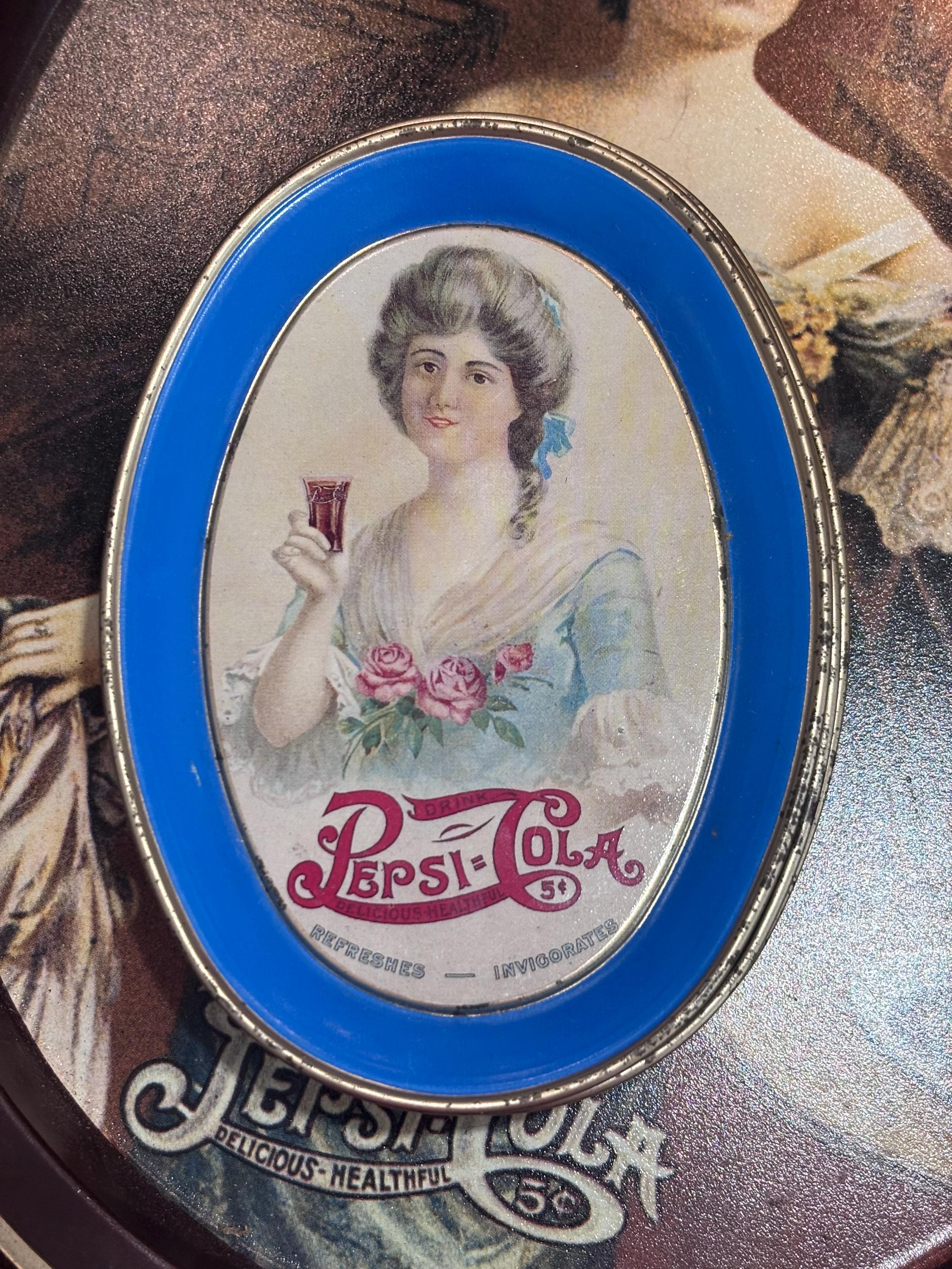 Vintage Pepsi-cola Barware Bundle | Mirror, Serving Trays & Tip
