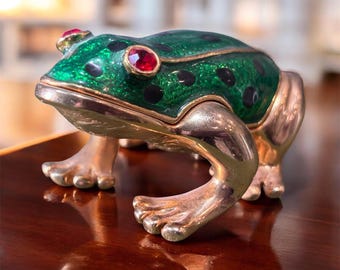Swarovski Paradise Frogs Figurine - Swarovski Green Frog Figurines