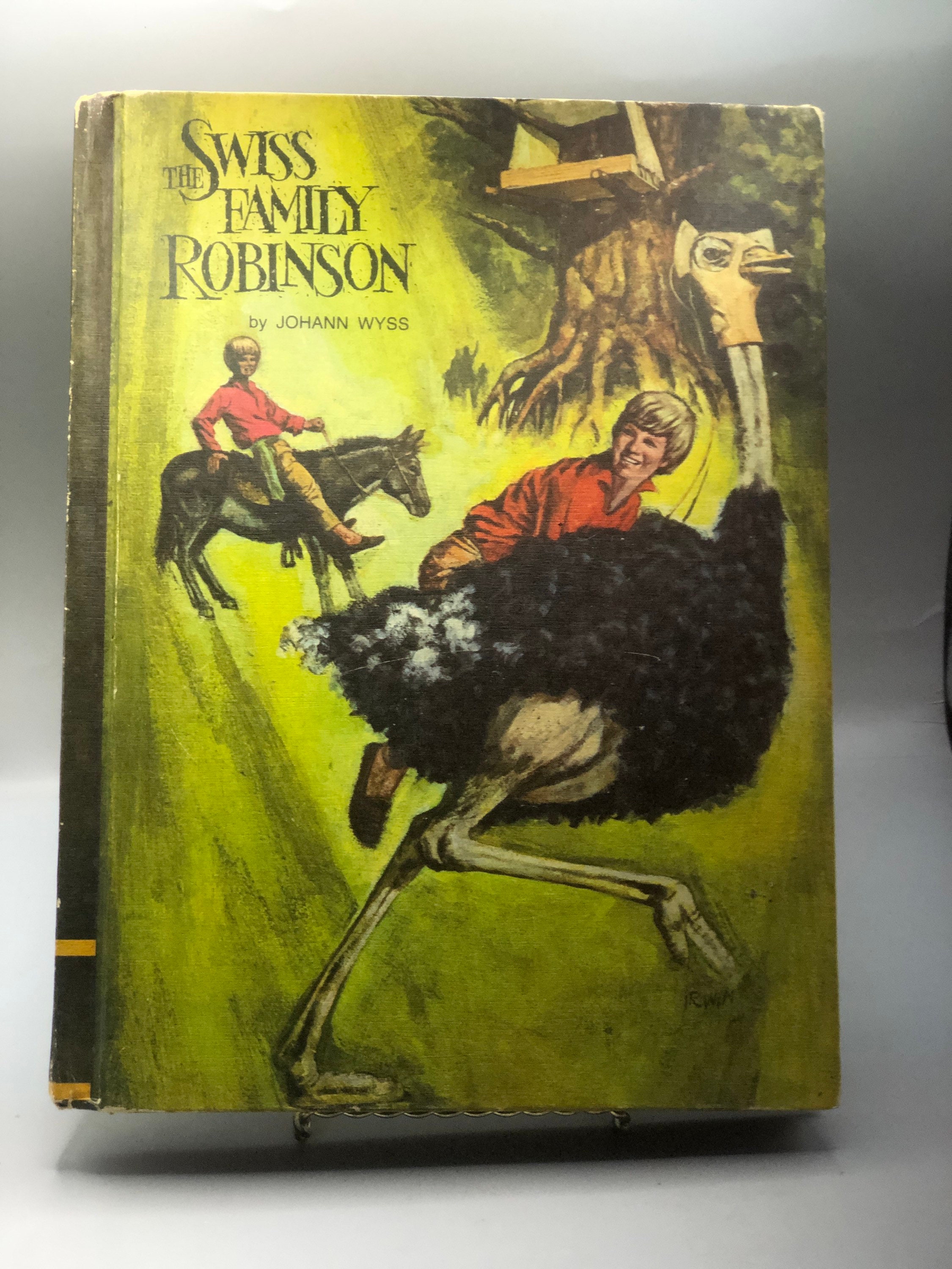 1968 Swiss Family Robinson • Vintage Illustrated Hardcover • Johann ...