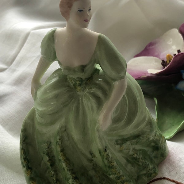 Coalport “Jennifer” Figurine Lady in A Green Dress