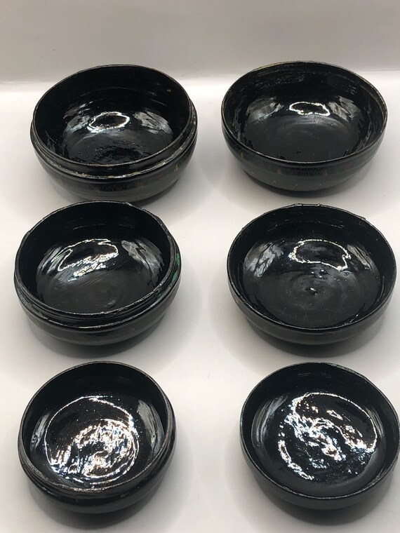 Set of Three Vintage Round Nesting Boxes.  Trinke… - image 7