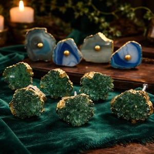 Keramik Schubladengriffe: Shabby Chic Schubladengriffe aus Kunstharz, 10er Set