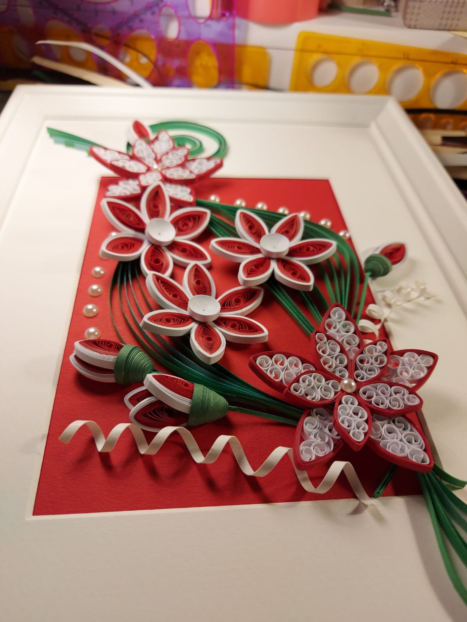 Quilling Art Framed Quilling Art Quilling Paper framework Etsy France