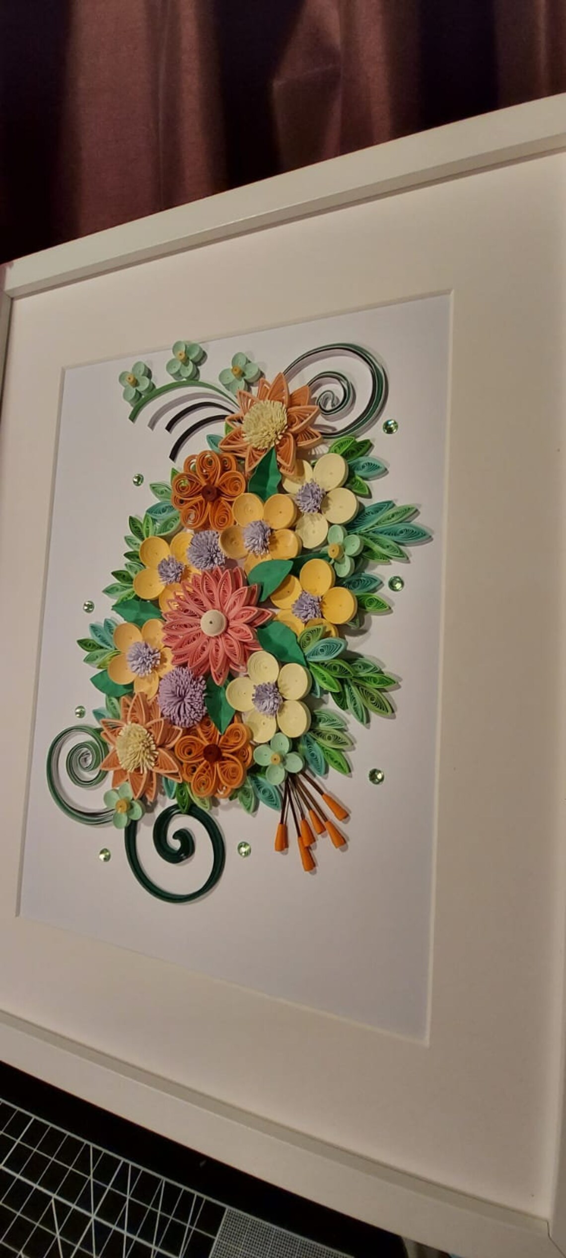 Quilling art Framed Quilling Art Quilling Paper Framework Etsy