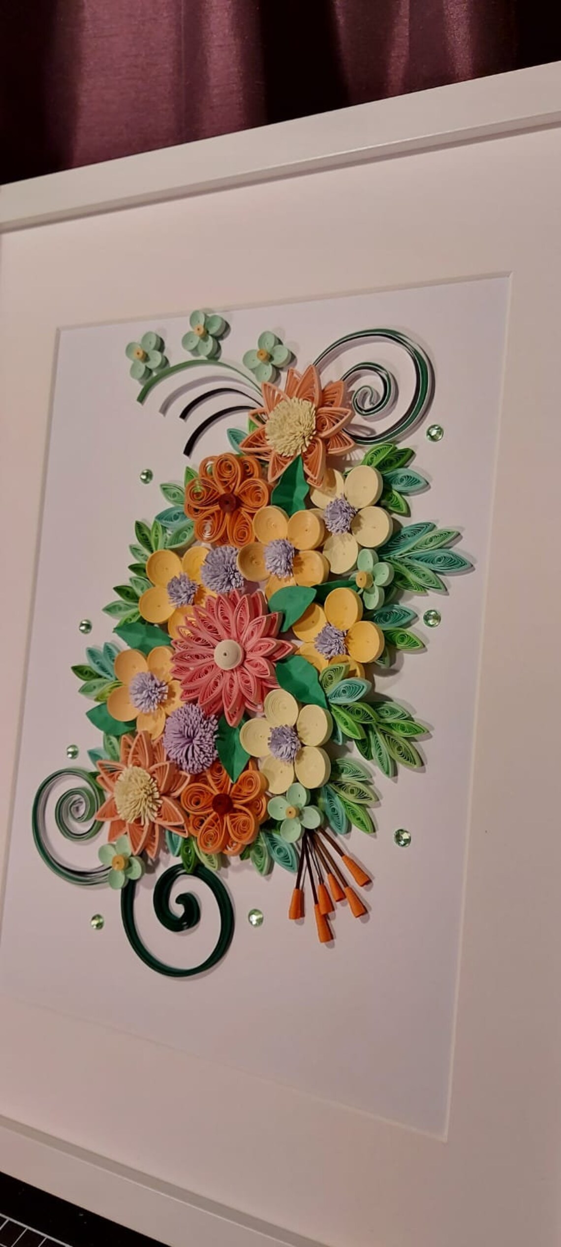 Quilling art Framed Quilling Art Quilling Paper Framework Etsy