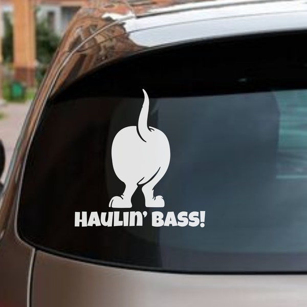 Haulin' Bass! Basset Hound SVG - Digital Download - Car decal - Cricut file