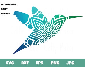 Download Hummingbird Mandala Svg Etsy