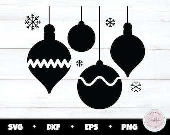 Christmas Ornament SVG Cut File, Holiday Decor (Digital Download)