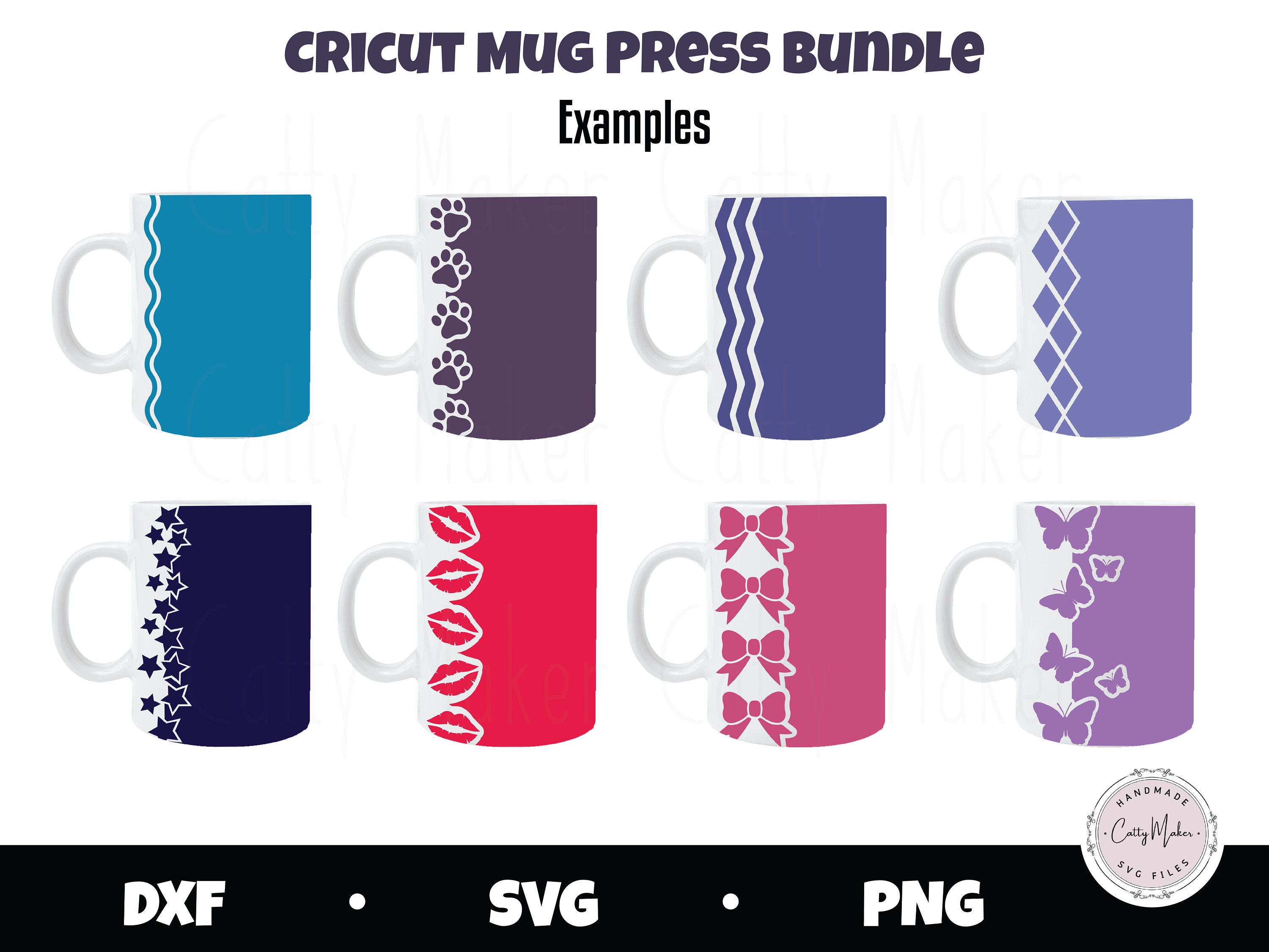 Download Cricut Mug Press SVG 16 Tempale Mega Bundle Digital | Etsy