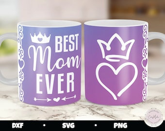Mom Mug Press SVG, Mother's Day Gift, Infusible Ink Design (Digital Download)
