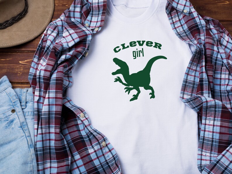 Dinosaur SVG Clever Girl Jurassic Park SVG Digital Etsy