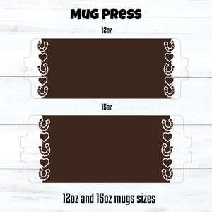 Cricut mug press svg, horse mug press, just a girl who loves horses, mug press svg design, horseshoe mug press, mug sublimation png image 5