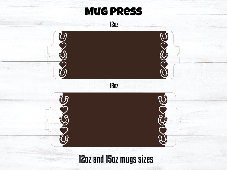 Cricut mug press svg, horse mug press, just a girl who loves horses, mug press svg design, horseshoe mug press, mug sublimation png image 5