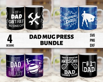 Cricut mug press svg, 4 dad mug press, father mug press, mug press svg design, infusible ink svg, mug sublimation png, dad mug svg