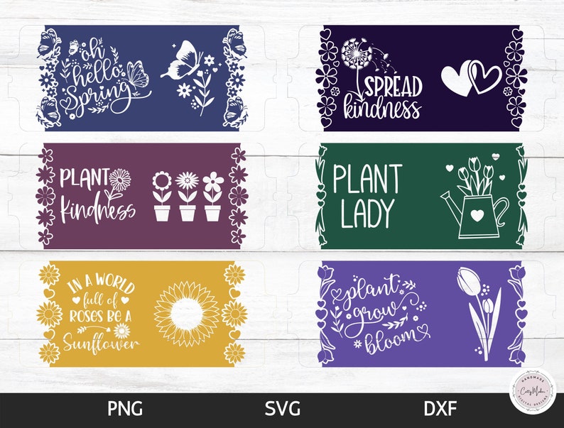Lente-mokpersontwerpen, SVG-png-bundel (digitale download) afbeelding 8