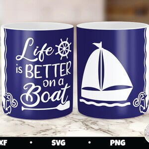 Becherpresse Design, Boot Becherpresse, Anker Becherpresse, Becherpresse SVG, Becherpresse PNG, Segelbecherpresse, Becher Sublimation PNG, Cricut Becherpresse