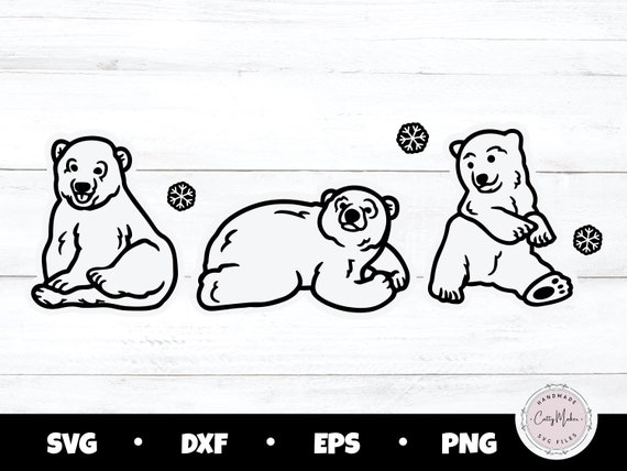 Polar Bear SVG, Holiday svg, Christmas svg, Winter svg, Polar Bears SVG, Polar Bear clipart