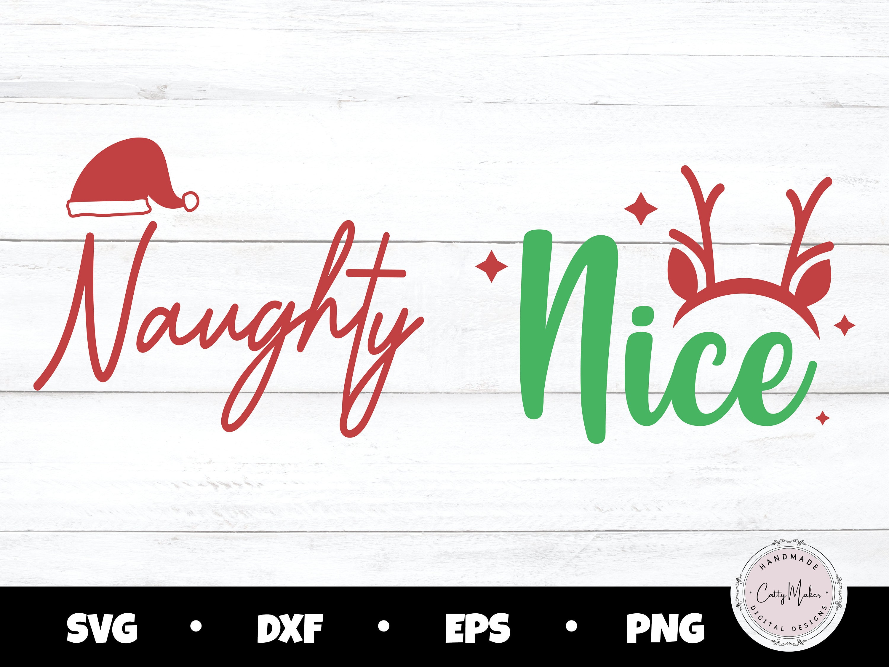 Naughty Nice SVG Nice Svg Naughty SVG Christmas SVG - Etsy