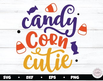 Candy Corn Cutie SVG, Halloween Shirt Design (Digital Download)