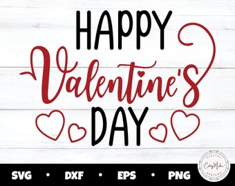 Happy valentine's day svg, valentines day svg, valentine's day png, hearts svg, hearts sublimation png, valentine's day shirt svg