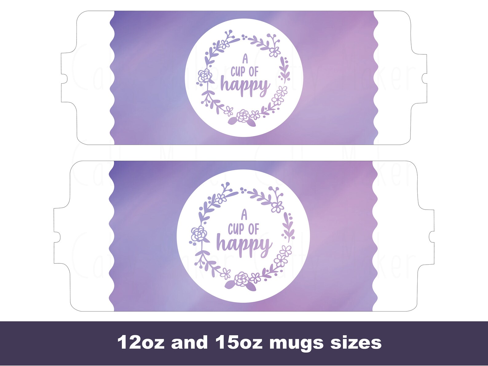 Download Cricut Mug Press SVG A Cup of Happy Digital Download Cricut | Etsy