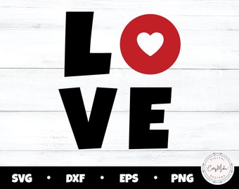 Love Heart SVG, Valentine's Day Cut File (Digital Download)