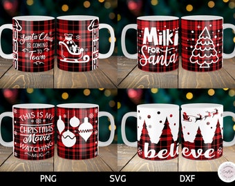 Mug sublimation Best Dad Ever buffalo plaid cricut mug press