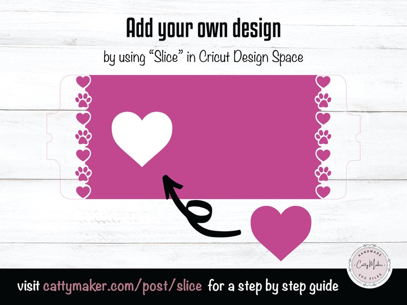 Cat Mom Mug Press SVG, Paws and Hearts Border (Digital Download) image 5