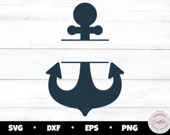 Monogram Anchor SVG, Nautical Cruise Design (Digital Download)