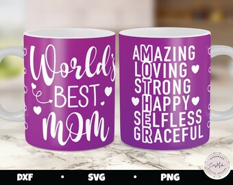 Mom Mug Press SVG, Mother's Day Design (Digital Download)