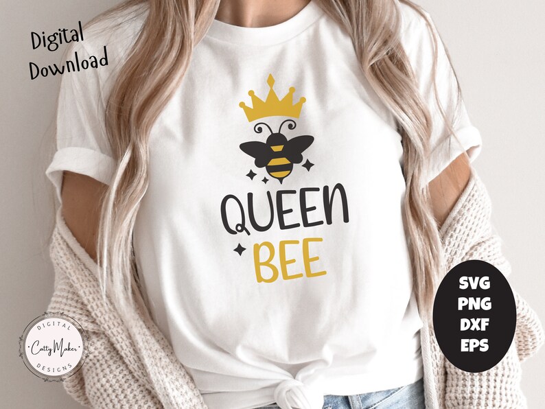 Queen Bee SVG Queen Bee PNG Sublimation PNG Honey Bee Svg | Etsy