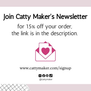 Cat Mom Mug Press SVG, Paws and Hearts Border (Digital Download) image 9