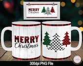 Christmas Sublimation PNG, Mug Press Sublimation, Holiday Sublimation, 12oz mug sublimation, 15oz Mug Sublimation, Rustic Sublimation png